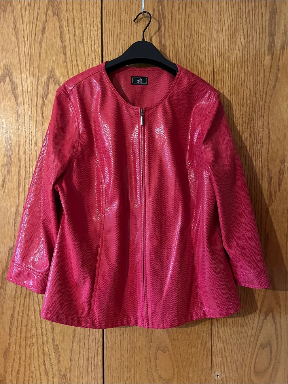 Red faux snakeskin Jax